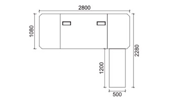 SW- 7028 班臺(tái)/ Manager Desk